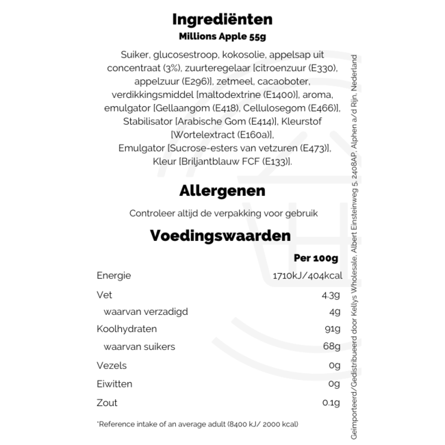 Millions Tube Apple 12x55g