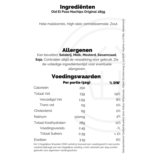 Old El Paso Nachips 5x185g
