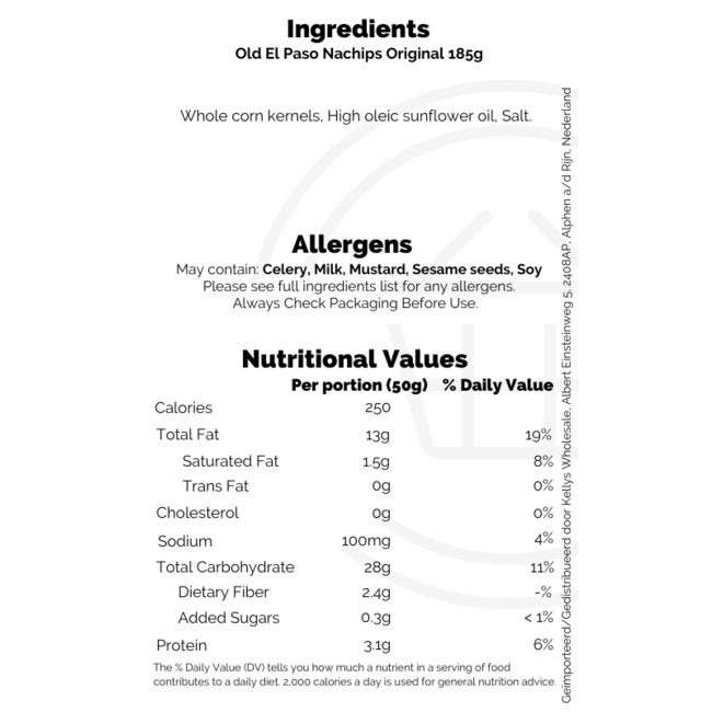 Old El Paso Nachips 5x185g