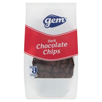 Gem Gem Dark Chocolate Chips 10x100g