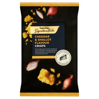 Signature Tastes Signature Cheddar & Shallot Crisps 12x125g BBD: 01-06-2024