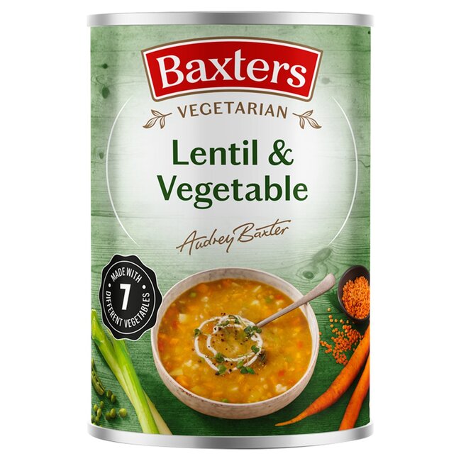 Baxters Baxters Lentil & Vegetable Soup 12x400g