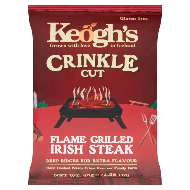 Keoghs Keoghs Crinkle Flame Grilled Steak 24x45g