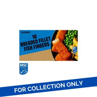 Iceland Iceland 10pk Breaded Fillet Fish Fingers 24x250g