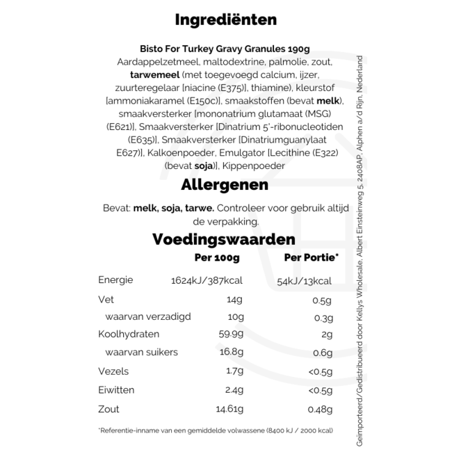 Bisto Turkey Granules 12x190g