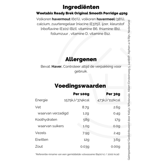 Weetabix Ready Brek 6x450g