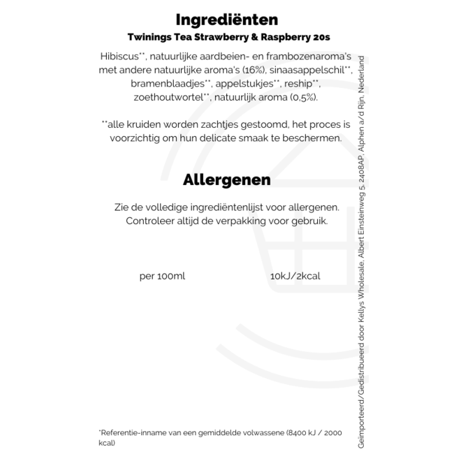 Twinings Infusions Strawberry & Raspberry 4x20s