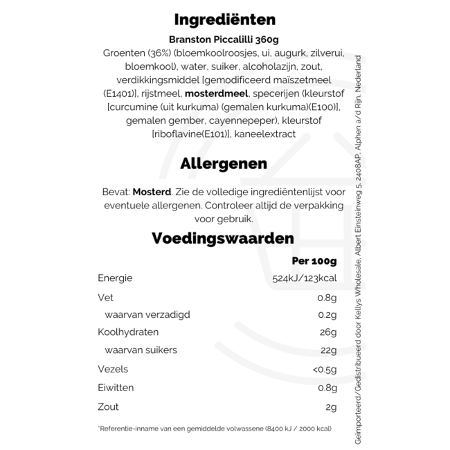 Branston Piccalilli 6x360g