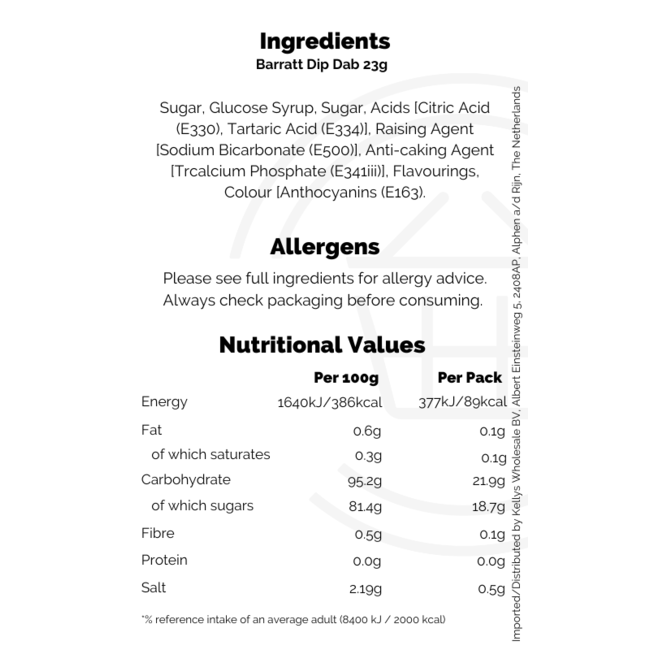 Barratt Dip Dab 50x23g
