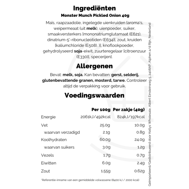 Walkers Monster Munch Pickled Onion 35x40g