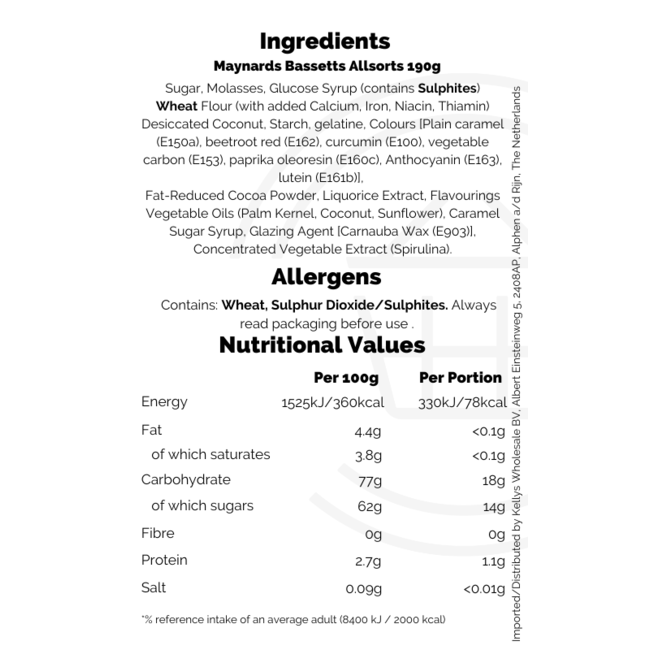 Maynards Liquorice Allsorts 10x130g