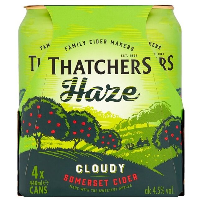 Thatchers Cider Thatchers Somerset Haze 4pk ABV4.5% 6x4x440ml