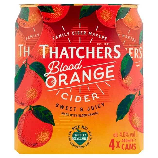Thatchers Cider Thatchers Blood Orange 4pk ABV4% 6x4x440ml