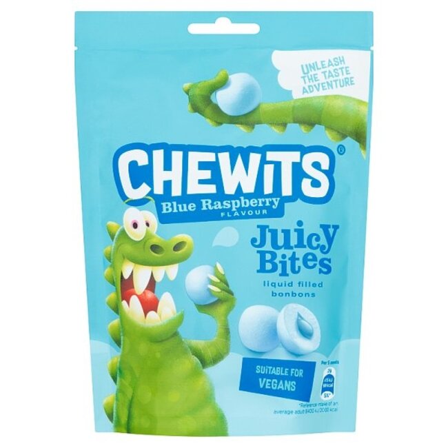 Chewits Chewits Blue Raspberry Juicy Bites 10x115g