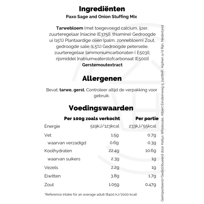 Paxo Stuffing Mix 16x170g