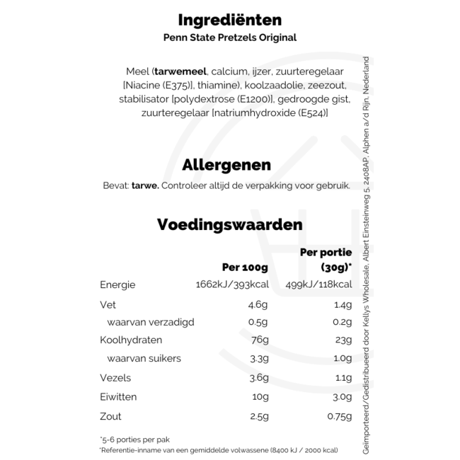 Penn State Pretzels Original 8x175g