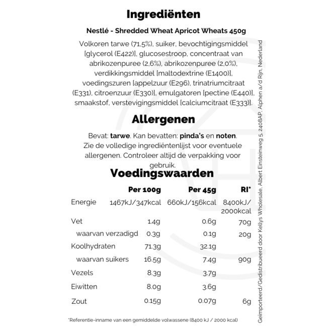 Shredded Wheat Fruity Apricot Wheats 7x450g