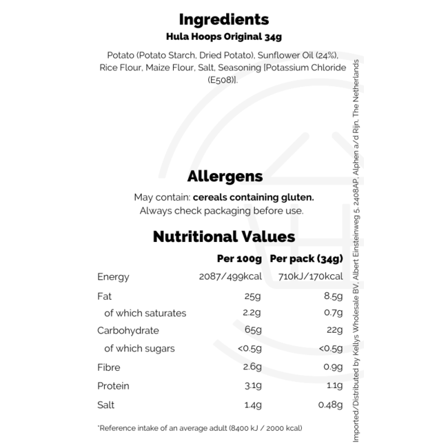 Hula Hoops Original 32x34g