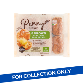 O'Donohues Bakery Ltd Penny Loaf 8pk Brown Soda Breads 18x440g