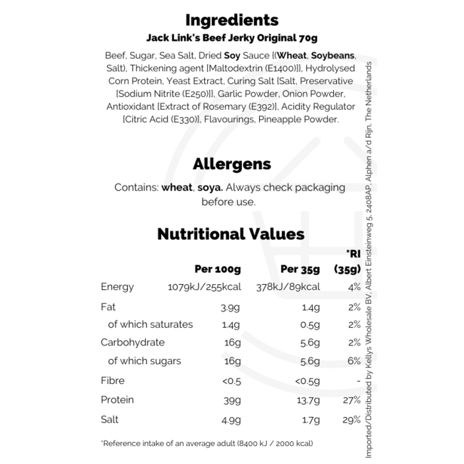 Jack Link's Beef Jerky Original 12x60g