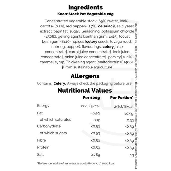 Knorr Stock Pot Vegetable 8x4x28g