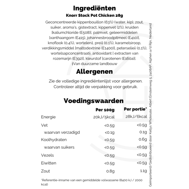 Knorr Stock Pot Chicken 8x4x28g