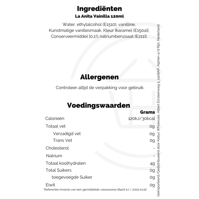La Anita Vanilla 20x120ml