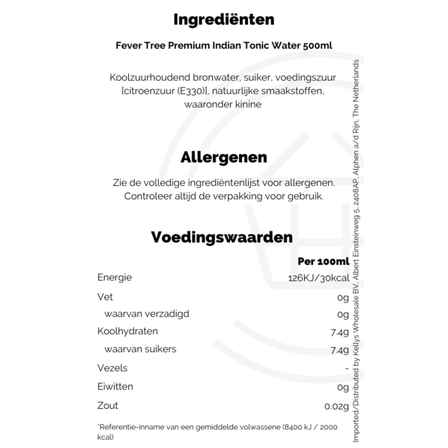 Fever-Tree Premium Indian Tonic Water 8x500ml