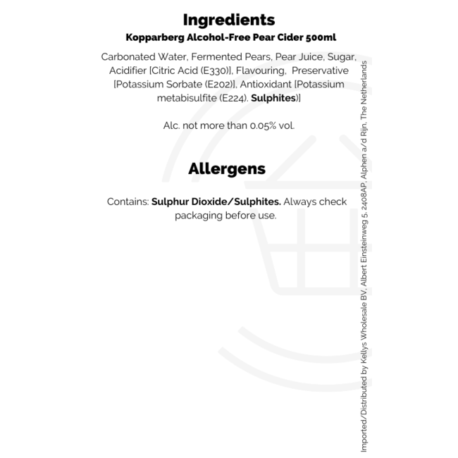 Kopparberg Alcohol Free Pear 8x500ml