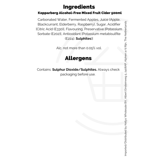 Kopparberg Alcohol Free Mixed Fruit 8x500ml