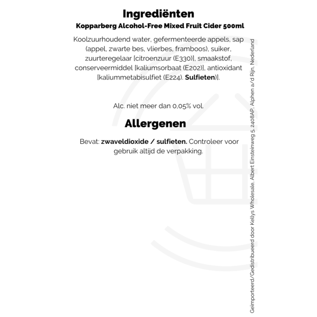 Kopparberg Alcohol Free Mixed Fruit 8x500ml