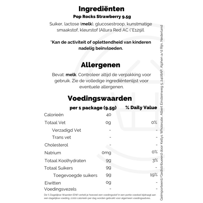 Pop Rocks Strawberry 24x9.5g