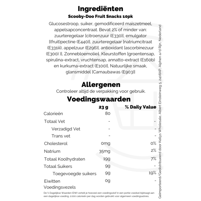 Scooby Doo Fruit Snacks 10x226g