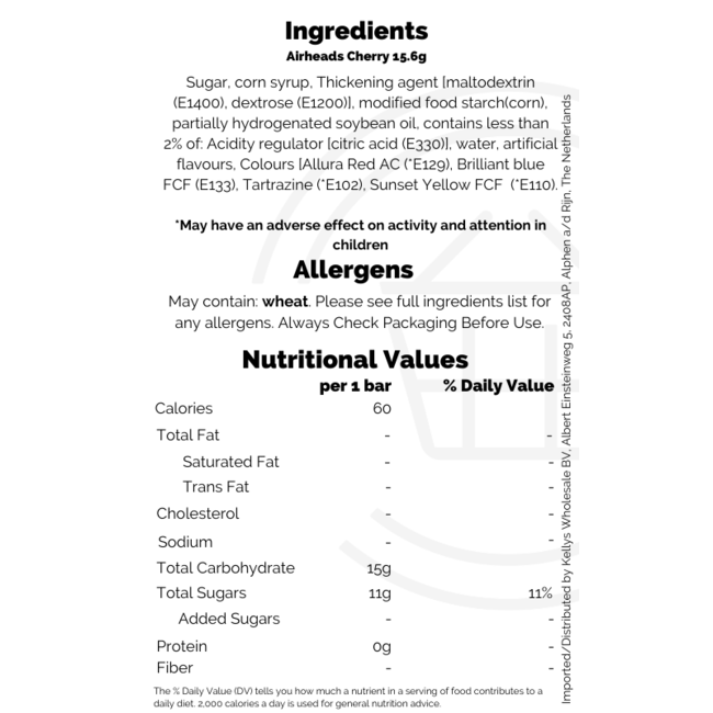 Airheads Cherry 36x15g