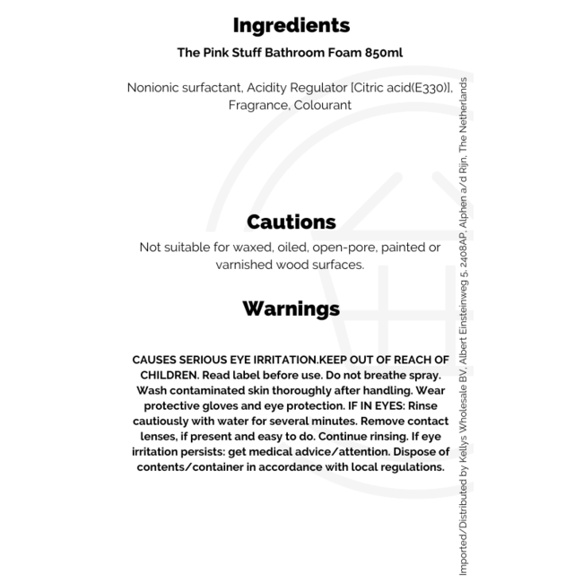 The Pink Stuff Bathroom Foam 12x850ml