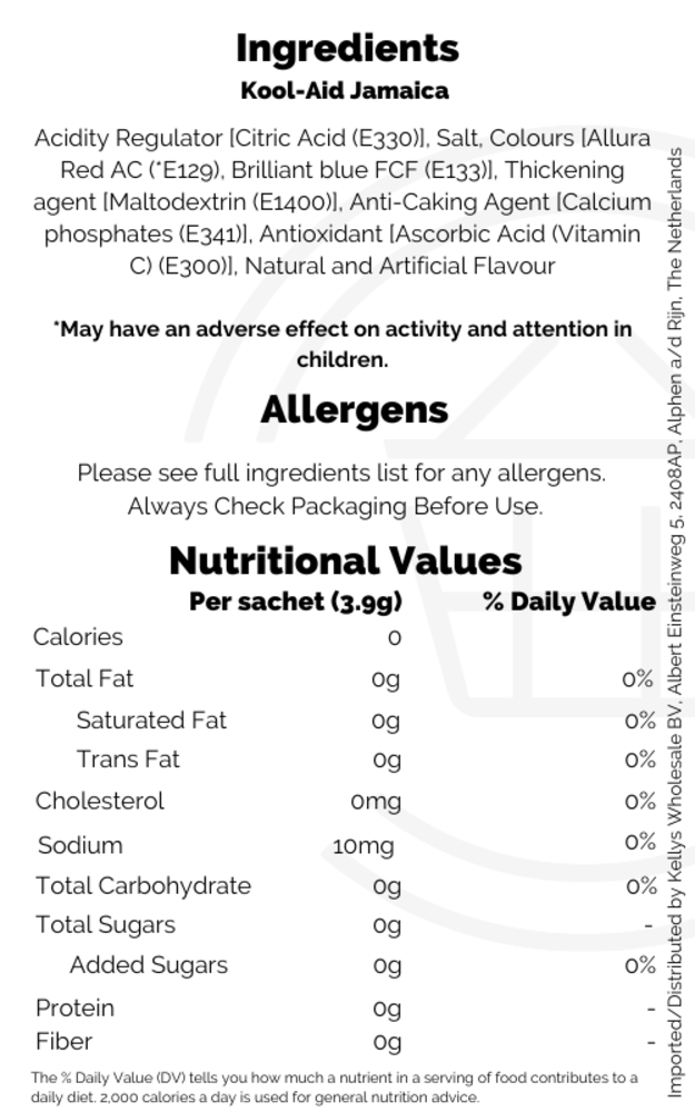 Jamaica KoolAid (Box of 48) EU Wholesaler American Candy Kellys