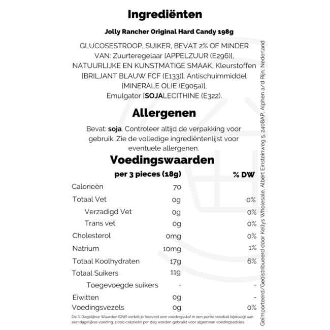 Jolly Rancher Hard Candy 12x198g