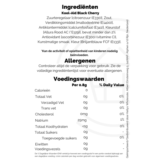Kool-Aid Black Cherry 48 Sachets