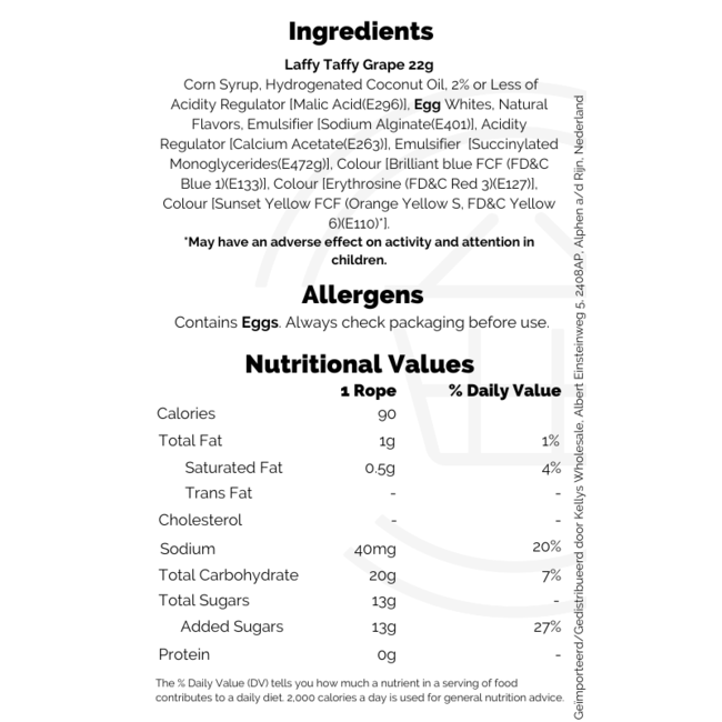 Laffy Taffy Grape 24x22g