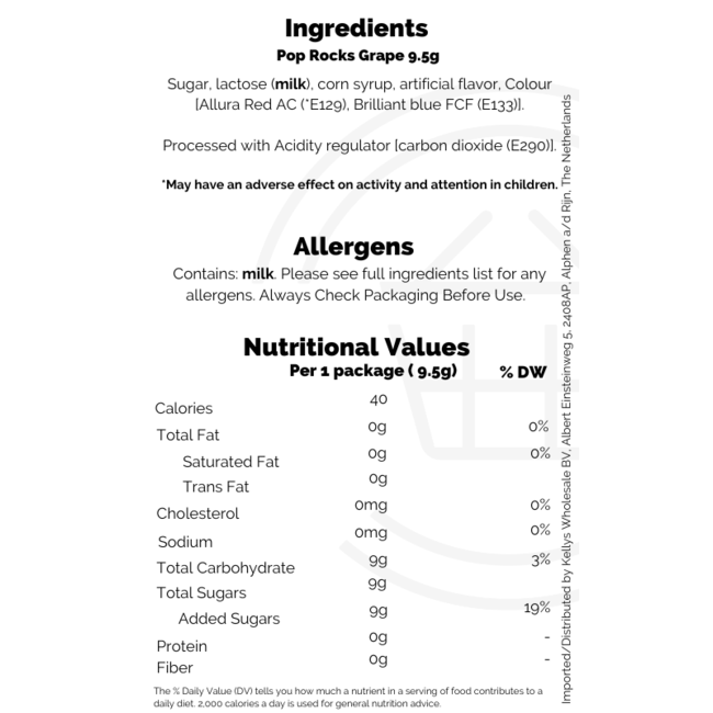 Pop Rocks Grape 24pc