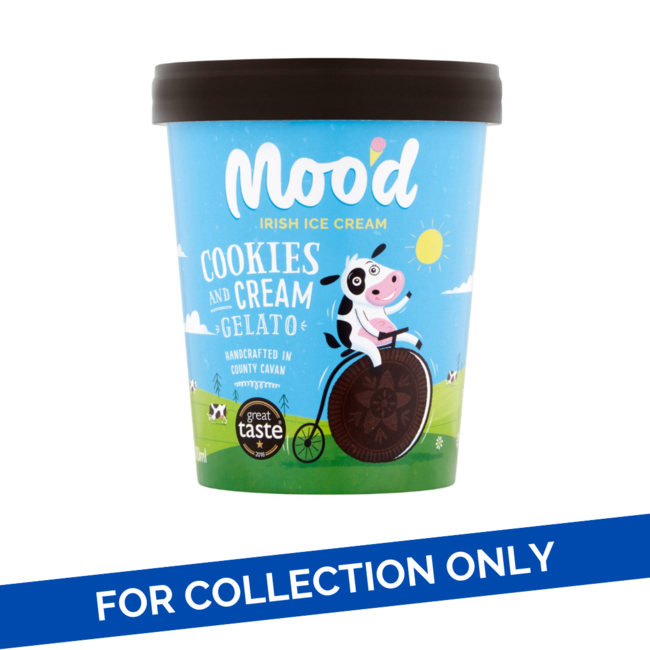 Moo'd Moo'd Cookies & Cream Ice Cream 8x500ml
