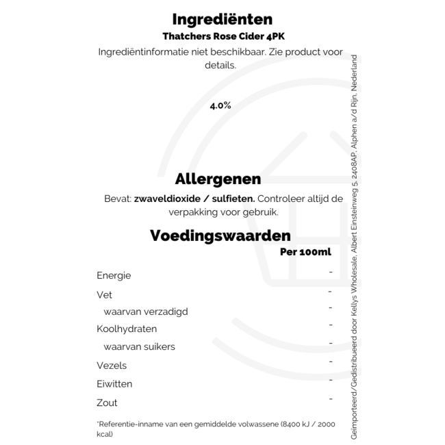 Thatchers Rose 4pk ABV4% 6x4x440ml