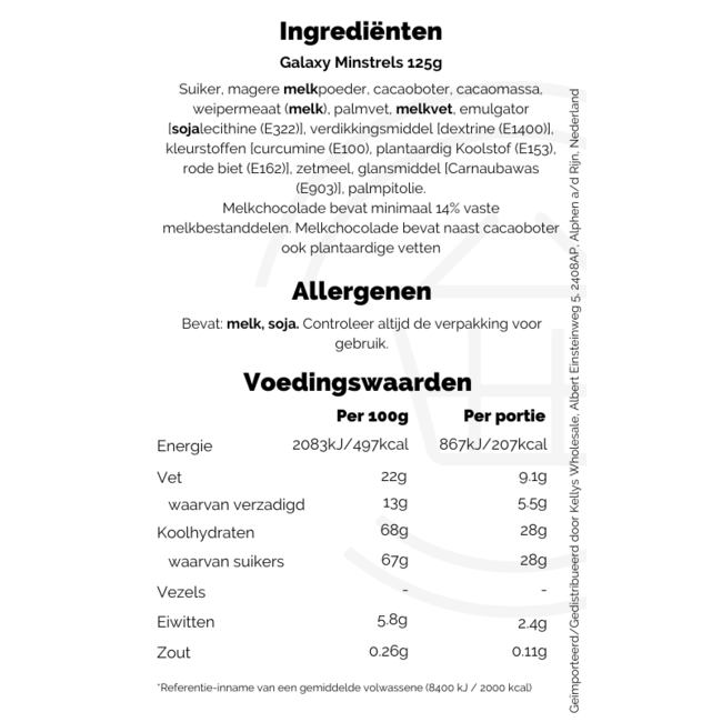 Galaxy Minstrels Pouch 15x118g