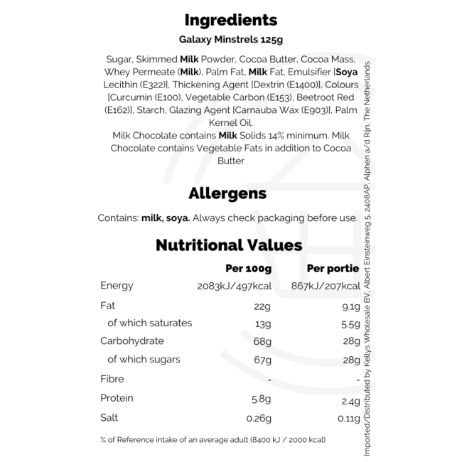 Galaxy Minstrels Pouch 15x118g