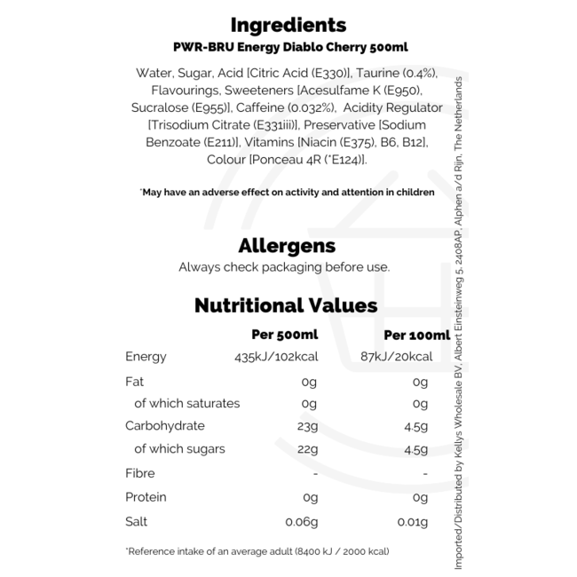 PWR-BRU Diablo Cherry PM£1 12x500ml