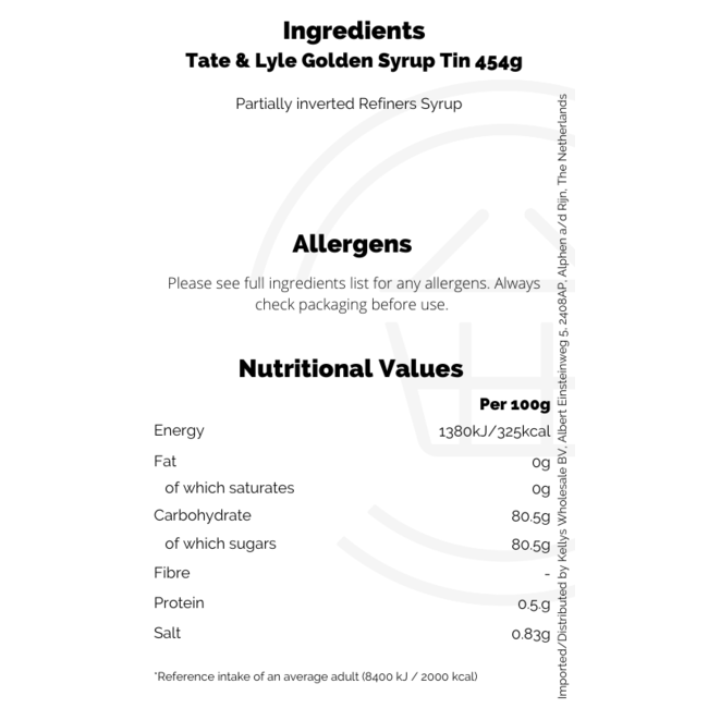 Tate & Lyle Golden Syrup Tin 12x454g