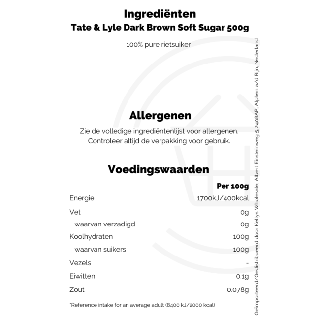 Tate & Lyle Dark Soft Brown Sugar 10x500g