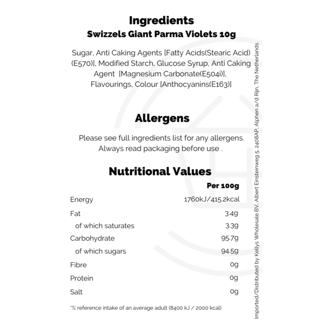 Swizzels/Matlow Giant Parma Violets 24x40g