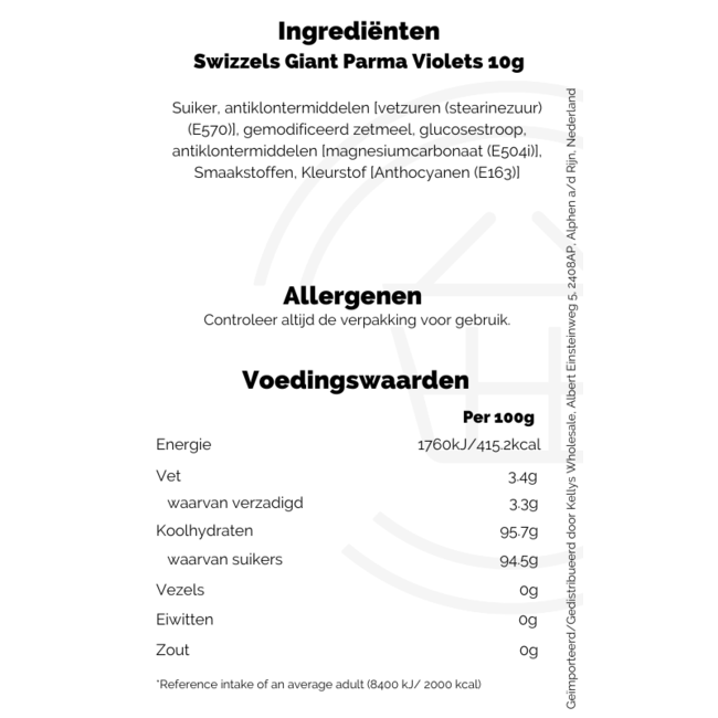 Swizzels/Matlow Giant Parma Violets 24x40g