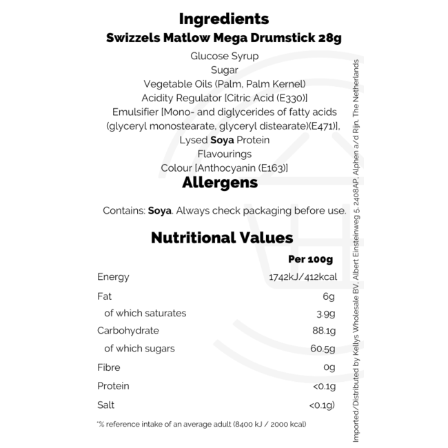 Swizzels/Matlow Drumstick Mega Lolly 36x28g